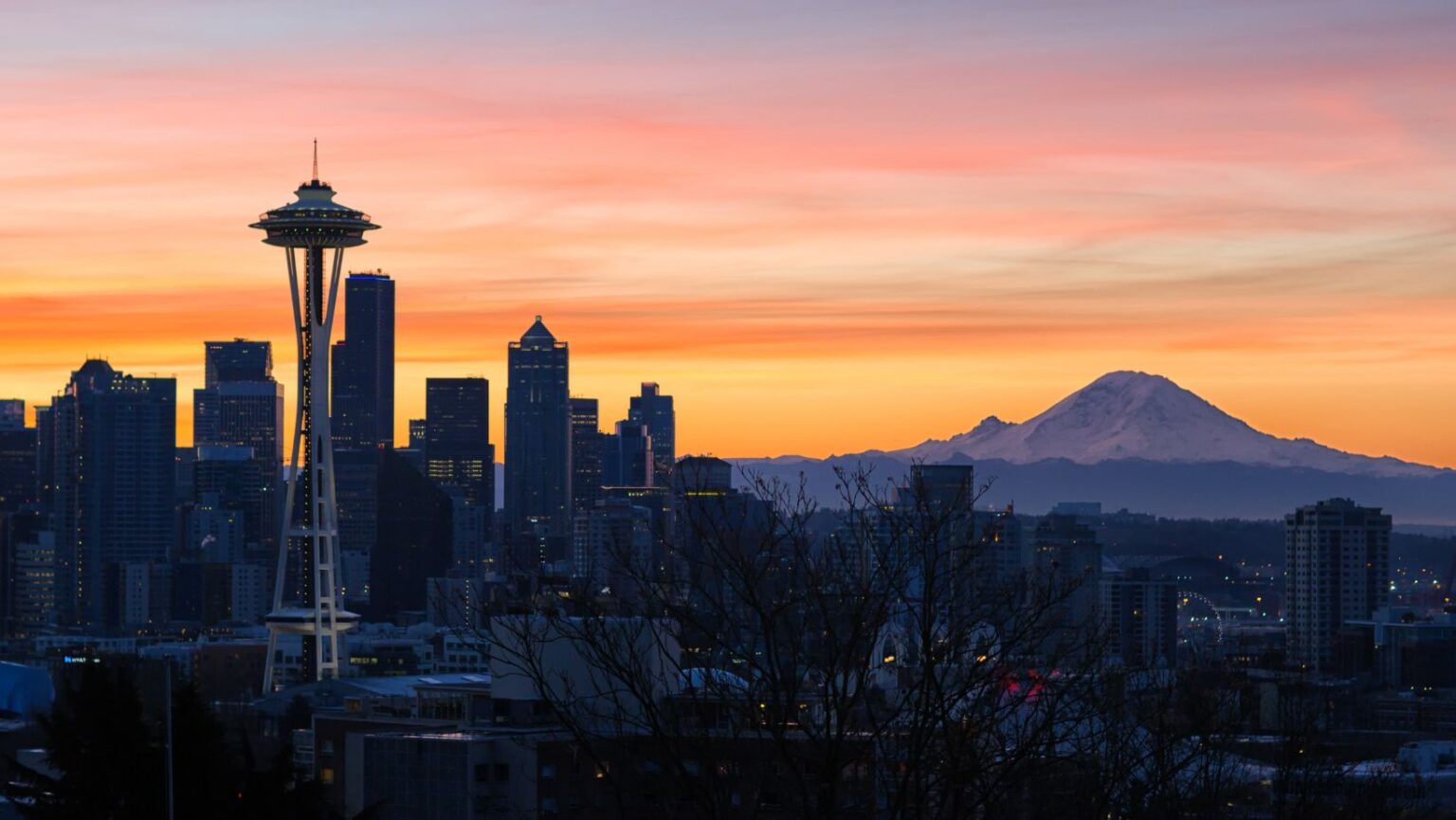 amanecer sobre seattle