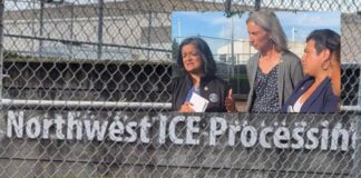 Congresistas realizan visita sorpresiva al Centro de Detención de Inmigrantes en Tacoma Centro de detencion de ICE en Tacoma - Pramila Jayapal