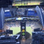 Playoffs de los Seahawks: precios de boletos se disparan entre $500 y $20,000 Vista aérea del estadio Lumen Field en Seattle