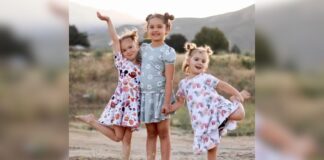 Apoyo masivo para Whitney Decker: GoFundMe supera el millón de dólares Olivia Decker – 5 años, Evelyn Decker – 8 años y Paityn Decker de 9 años. Foto cortesía de Gofundme