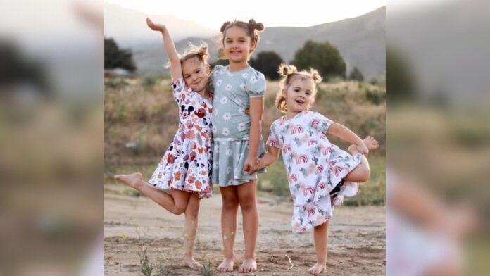 Olivia Decker – 5 años, Evelyn Decker – 8 años y Paityn Decker de 9 años. Foto cortesía de Gofundme