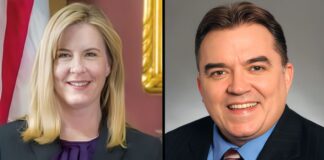Salen a la luz nuevos detalles del asesinato de la representante Melissa Hortman y su esposo Representante estatal de Minnesota Melissa Hortman y el senador estatal de Minnesota John Hoffman - Cortesía de la Biblioteca de referencia legislativa de Minnesota y el Senado del estado de Minnesota