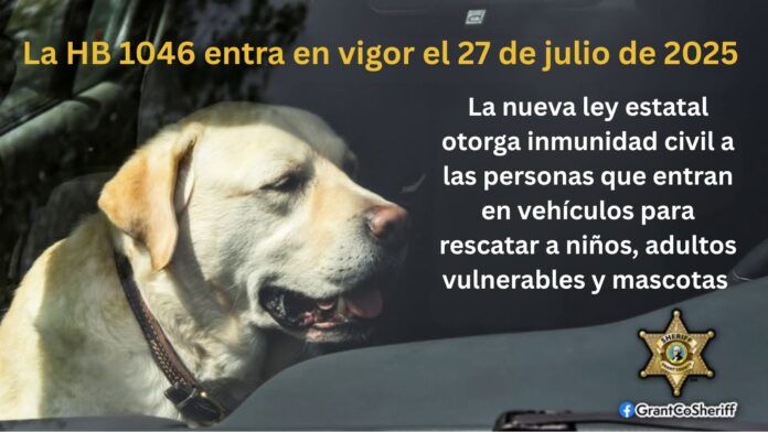 Foto: Traducción de la publicación de la oficina del sheriff - Cortesía de la oficina del sheriff del condado de Grant Foto: Traducción de la publicación de la oficina del sheriff - Cortesía de la oficina del sheriff del condado de Grant
