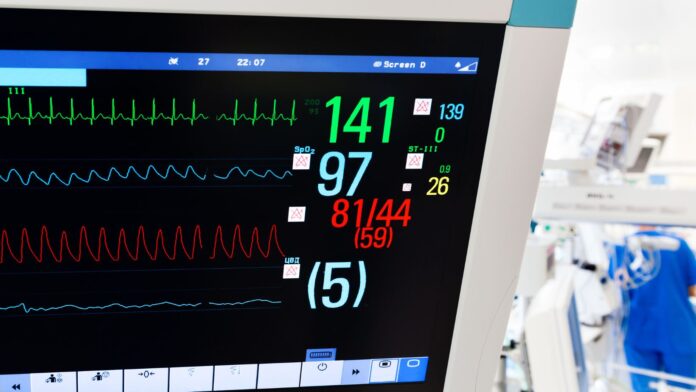 Neonatal ICU with ECG monitor