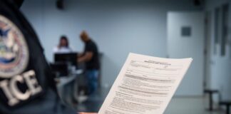 Análisis revela que se han disparado las inasistencias a los tribunales de inmigración Fotografías de un formulario de detención de inmigración - Cortesía de ICE