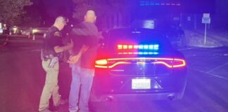 Robo a mano armada y secuestro en Olympia termina con dos arrestos Foto: Momento en el que uno de los sospechosos fue detenido por las autoridades - Cortesía del Sheriff Sanders