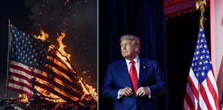 Trump quiere perseguir penalmente la quema de la bandera de EE.UU. Foto: Donald Trump llega a la Cumbre de IA de la Casa Blanca en el Auditorio Andrew W. Mellon de Washington, D.C., el miércoles 23 de julio de 2025. - Cortesía de la Casa Blanca