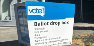 Resultados preliminares de las primarias: competencias muy cerradas en Seattle Foto: Ballot box biblioteca pública de Ballard - ©️Latino Herald