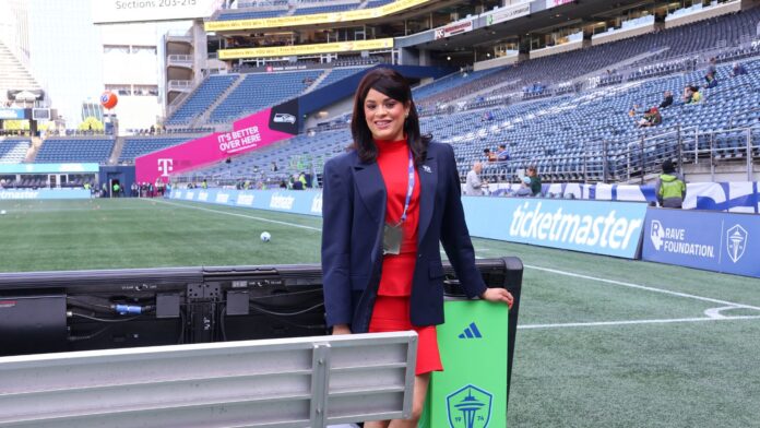1 Gisselle Pichardo en el estadio Lumen Field de Seattle, WA.