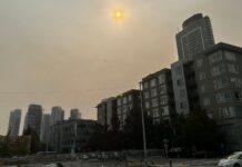 Humo de incendios forestales: Principal amenaza de contaminación para el embarazo Foto: Vista del humo que afecta al área del Puget Sound - Cortesía de Stephanía Florido