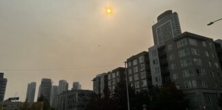 Incendios forestales afectan la calidad del aire en Washington Foto: Vista del humo que afecta al área del Puget Sound - Cortesía de Stephanía Florido