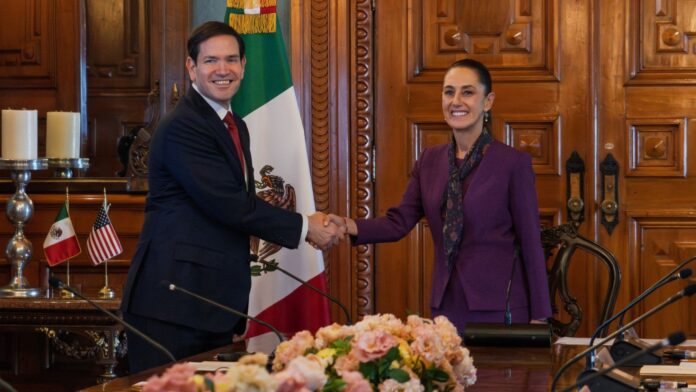 Foto: La presidente Claudia Sheinbaum recibe al secretario de Estado, Marco Rubio, el miércoles 3 de septiembre del 2025 en Palacio Nacional - Cortesía del Gobierno mexicano Foto: La presidente Claudia Sheinbaum recibe al secretario de Estado, Marco Rubio, el miércoles 3 de septiembre del 2025 en Palacio Nacional - Cortesía del Gobierno de México
