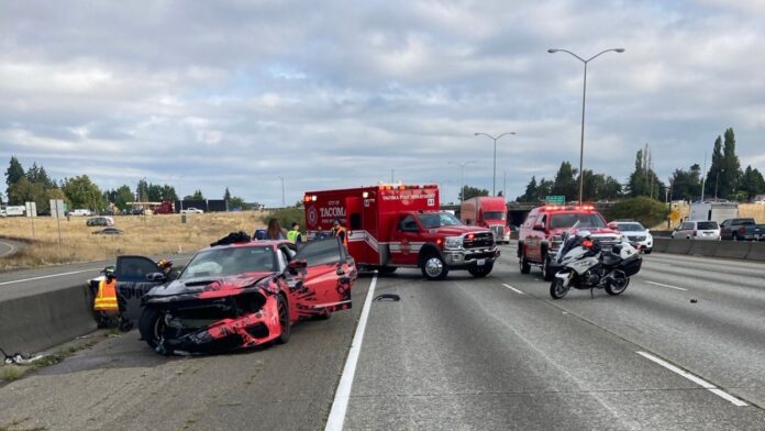 Foto: Estado del vehículo luego del accidente - Cortesía del WSDOT