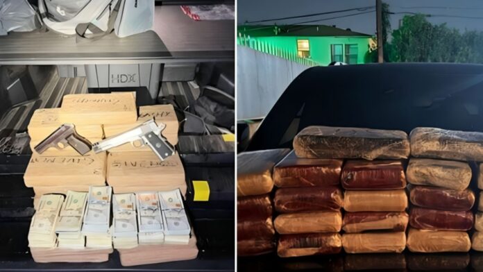 Foto: Drogas, dinero y armas incautadas en el operativo contra el Cártel de Sinaloa - Cortesía de la DEA
