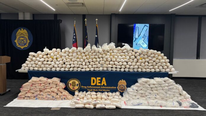 Foto: Droga incautada por durante el operativo realizado del 22 al 26 de septiembre de 2025 - Cortesía de la DEA