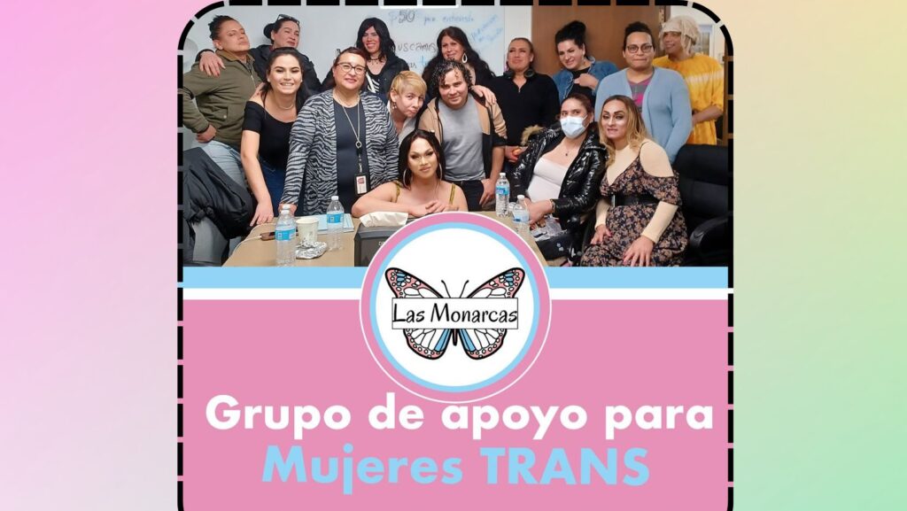 Mujeres trans reunidas en el grupo de apoyo “Las Monarcas” de Entre Hermanos en Seattle.