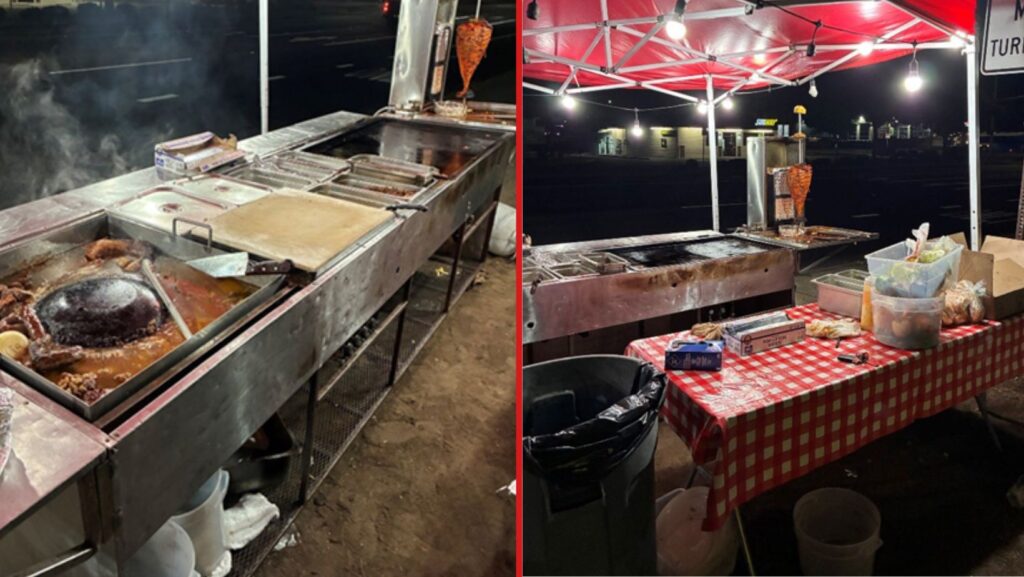 Foto: Local de comida callejera sin permiso - Cortesía del condado de Thurston