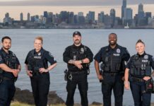 Seattle rompe récord con la mayor cifra de aprobados en su examen policial Foto: Agentes del departamento de policía de Seattle - Cortesía de SPD
