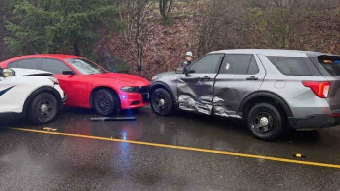 Final de una persecución que comenzó en la autopista 5 dirección norte a la altura de la calle 85.