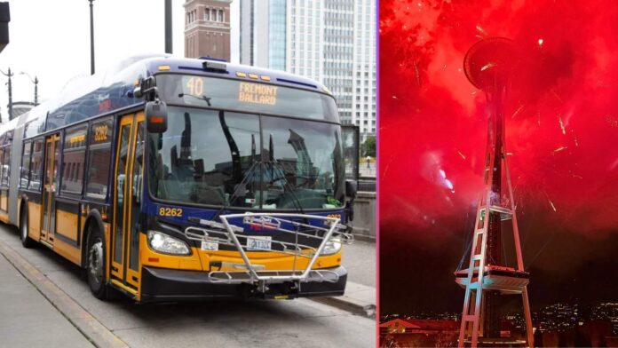 Celebrando la llegada del Año Nuevo: King County Metro y las agencias de transporte público regionales celebran la Nochevieja con tarifas gratuitas