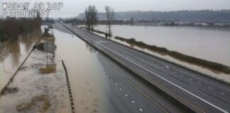 Inundaciones cierran la autopista 167 entre Kent y Auburn; alerta por más tormentas en WA Siguen cerrando vías por las inundaciones en el estado de Washington