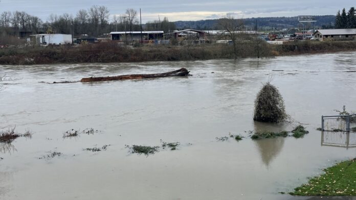 Foto: Área del condado Snohomish inundada por las fuertes lluvias - Cortesía del ayuntamiento de la ciudad de Snohomish