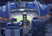 Seattle suma el orgullo gay a la fiesta del fútbol, irritando a las delegaciones de Irán y Egipto Foto: Vista aérea del estadio Lumen Field en Seattle ©Latino Herald