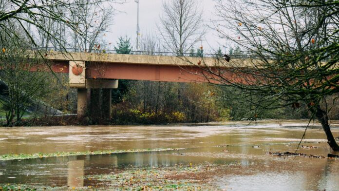 Foto: Área de la ciudad de Kent, WA afectada por las inundaciones - Cortesía del gobierno de Kent