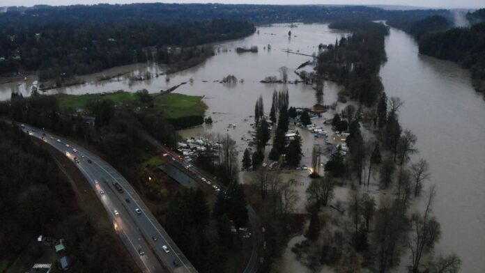 Foto: Área del condado de Snohomish afectada por las inundaciones - Cortesía del gobierno de Snohomish