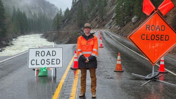 Foto: Tramos de la autopista 2 afectados por los eventos climáticos ocurridos en el estado de Washington - Cortesía del WSDOT