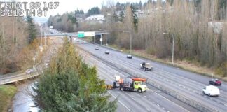 Auburn anunció la reapertura de la autopista 167 sur luego de una extensa interrupción del tráfico Foto: Tramo de la SR 167 - Cortesía del WSDOT