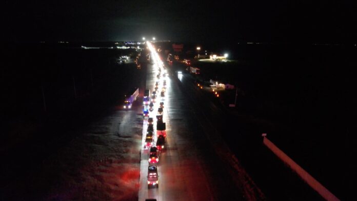 Foto: Vista aérea de la Caravana Migrante 2025 - Cortesía del Instituto Nacional de Migración de México