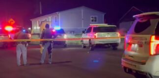 Fallece sospechoso de hacer disparos tras incidente armado con sheriff de Pierce Foto: Agentes investigando en el área donde ocurrió el suceso - Cortesía de la oficina del Sheriff del Condado Pierce