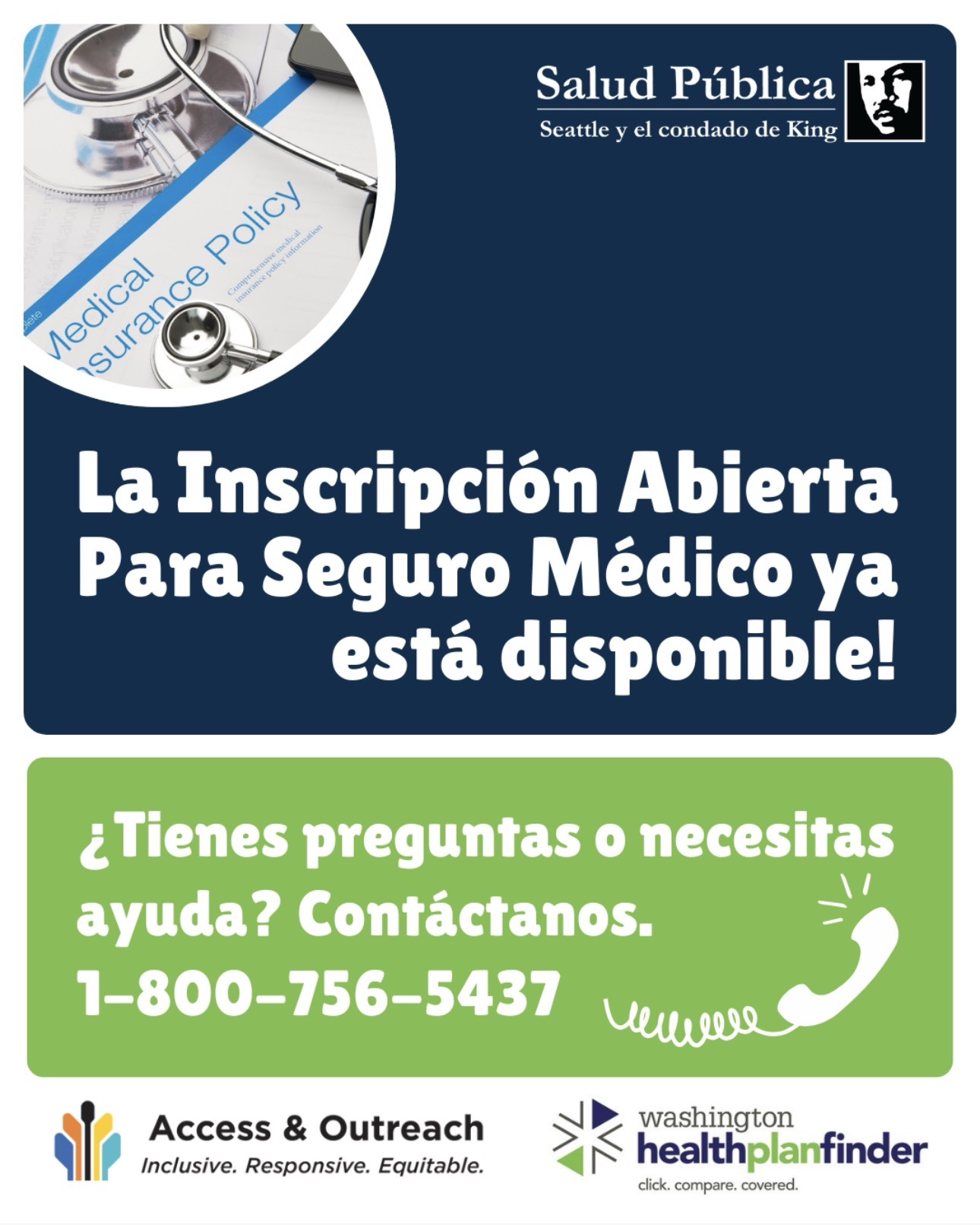 Programa de acceso a servicios de salud del Condado de King