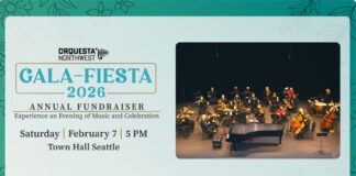 La Gala Fiesta apoya programas musicales latinos en Seattle Gala Fiesta 2026 de la Orquesta Northwest