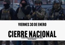 Protestas nacionales y en Seattle contra operativos de ICE Captura de pantalla de la página web donde esta la información sobre la protesta. Foto de fondo es de agentes de ICE en Minneapolis. Imagen capturada por Colton de Blue G Productions.