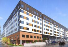 Lynnwood recibe $1.9 millones en fondos para proyectos de viviendas asequibles Gráfica: Representación del Proyecto Apollo Scriber Lake - Cortesía de la ciudad de Lynnwood