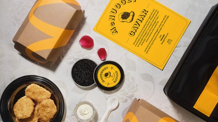 Foto: Kit de caviar & McNuggets – Cortesía de McDonald’s