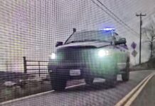 Detienen a sujeto acusado de hacerse pasar por policía durante una parada de tráfico en Everett Foto: Camioneta utilizada por el hombre que presuntamente se hizo pasar por un agente de policía para realizar un parada de tráfico falsa – Cortesía del departamento de policía de Everett