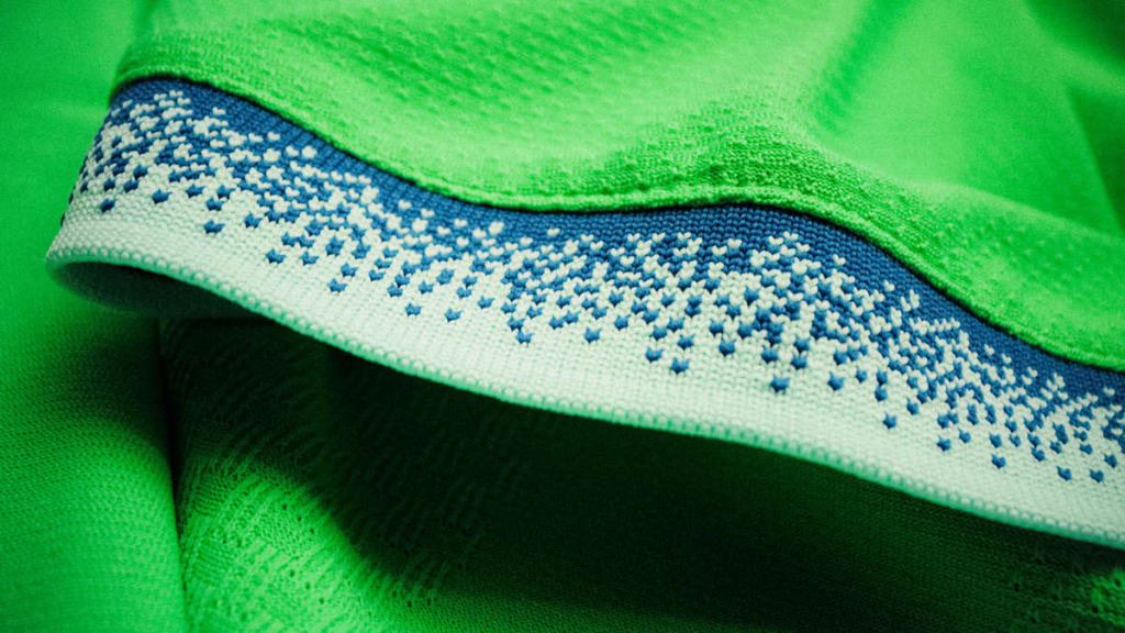 Foto: Parta de la manga donde se observan los detalles de los puntos - Cortesía de los Sounders 