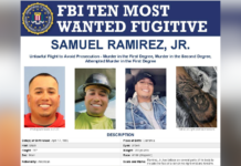 Samuel Ramírez Jr. en la lista de los más buscados del FBI tras doble homicidio en Federal Way Cartel de se busca de Samuel Ramírez Jr - Foto: cortesía de FBI