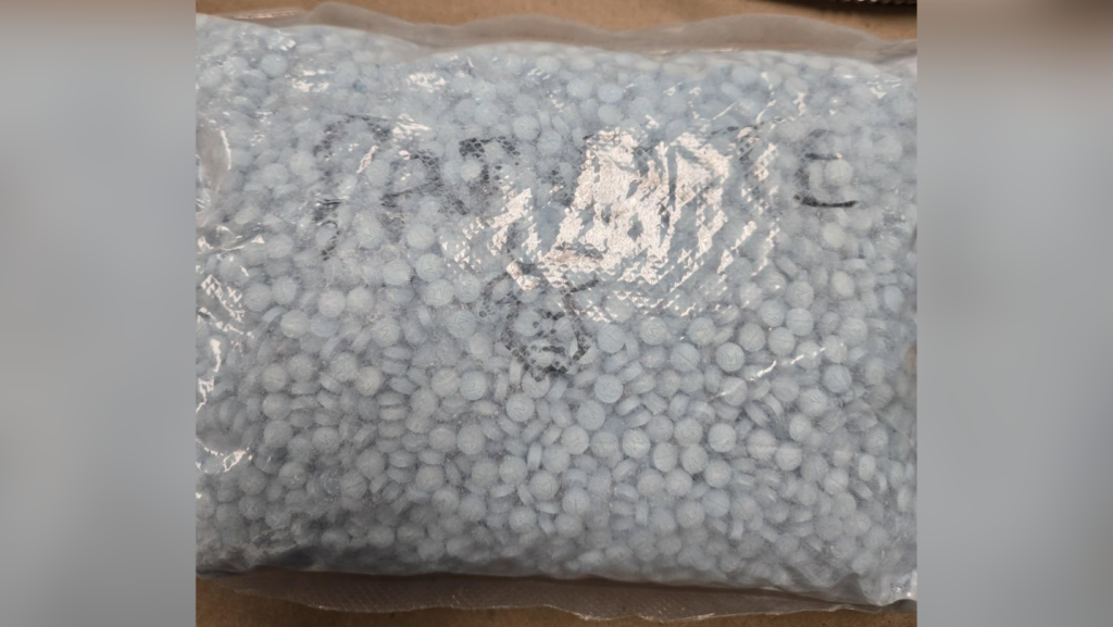 Pastillas de fentanilo recuperadas durante la operación policial – Foto Cortesía de la oficina del sheriff del condado de King 