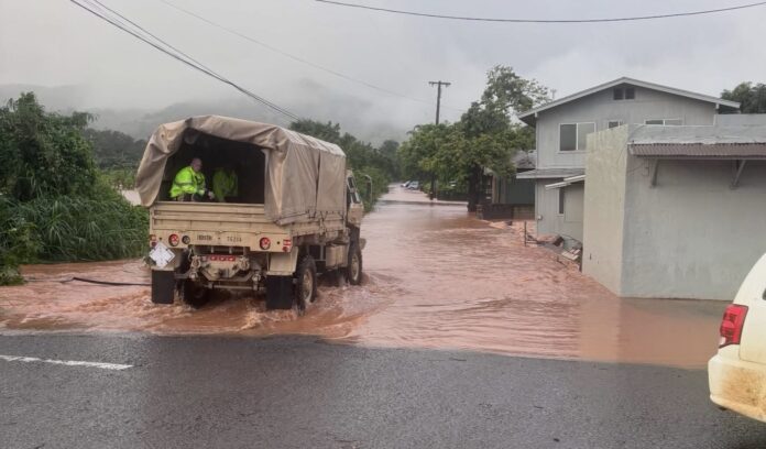 Inundaciones en Oahu, Hawái