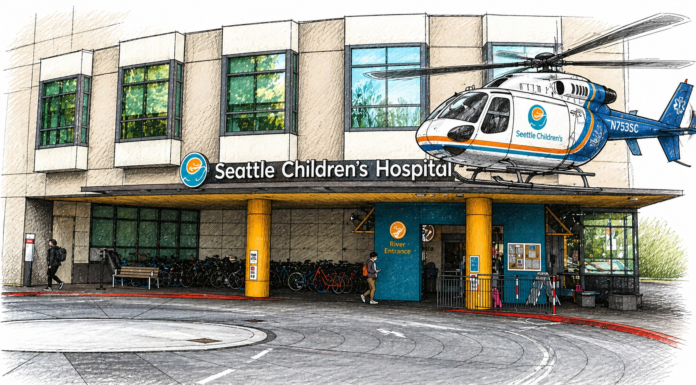 Seattle Children’s defiende uso del helipuerto ante críticas por ruido en Laurelhurst