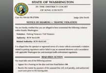 Estafas por multas falsas en Washington: así operan los mensajes de texto fraudulentos Ejemplo de uno de los mensajes de texto falsos más comunes, donde el juez aparece identificado como "John Smith", quien en realidad no existe — Foto: Tribunal de Distrito del Condado de King