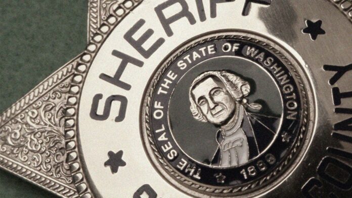 Insignia del sheriff del condado Spokane Insignia del sheriff del condado Spokane — Imagen: Spokane County Sheriffs Office