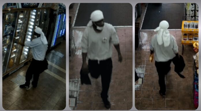 La policía busca a peligroso asaltante tras violento robo en Seattle Imágenes de cámaras de seguridad muestran a un sospechoso caminando dentro de un establecimiento en Pioneer Square durante un presunto robo violento.