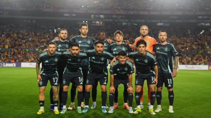 Jugadores de los Seattle Sounders Jugadores de los Seattle Sounders — Imagen: Mike Fiechtner / Sounders FC Communications