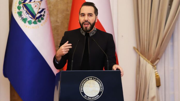 Nayib Bukele AP El presidente de El Salvador, Nayib Bukele, durante una conferencia de prensa en el palacio presidencial en San Salvador, en enero de 2026. (Foto AP/Salvador Meléndez)