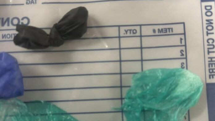 Presunto fentanilo recuperado por las autoridades de un recluso — Imagen: Sheriff Derek Sanders, oficina del sheriff del condado de Thurston